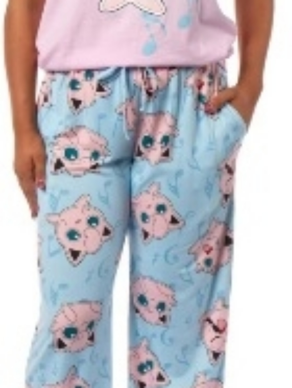 XL Juniors Poke'mon Jigglypuff Bubble Short Sleeve PJ Set Light Blue/Light Pink